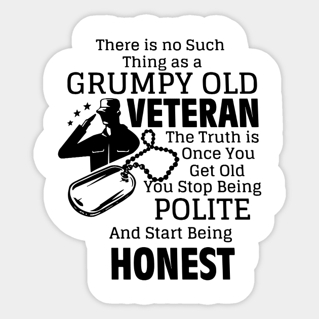 grumpy old veteran Sticker by whatdlo